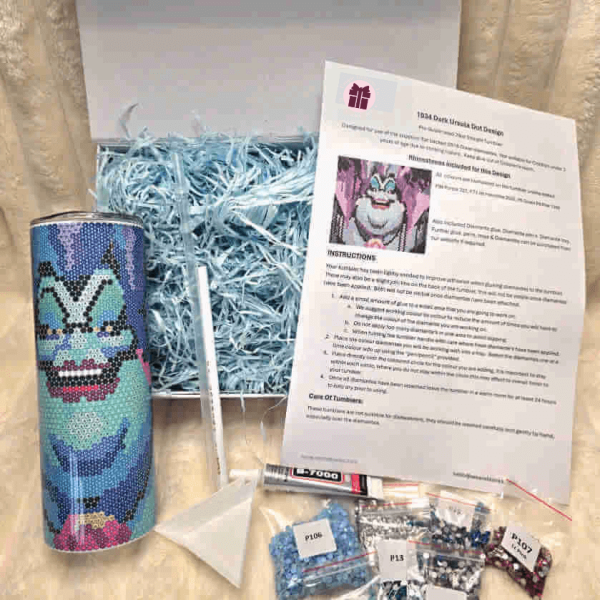 Rhinestone Art Kit 20oz Tumbler With Straw – Bride Design Code 1045 SM - Image 2