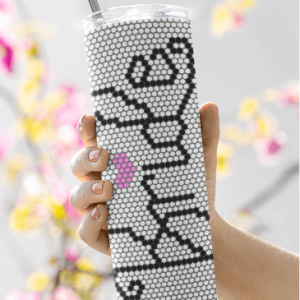 Rhinestone Art Kit 20oz Tumbler With Straw – Bride Design Code 1045 SM